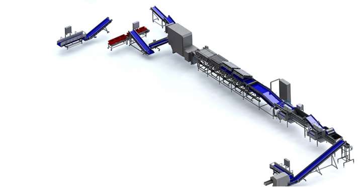 Proccessing line featuring the foodlife SDS8000+